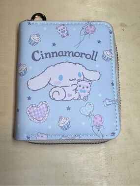 Sanrio Cinnamoroll Light Blue Zip Wallet NWT